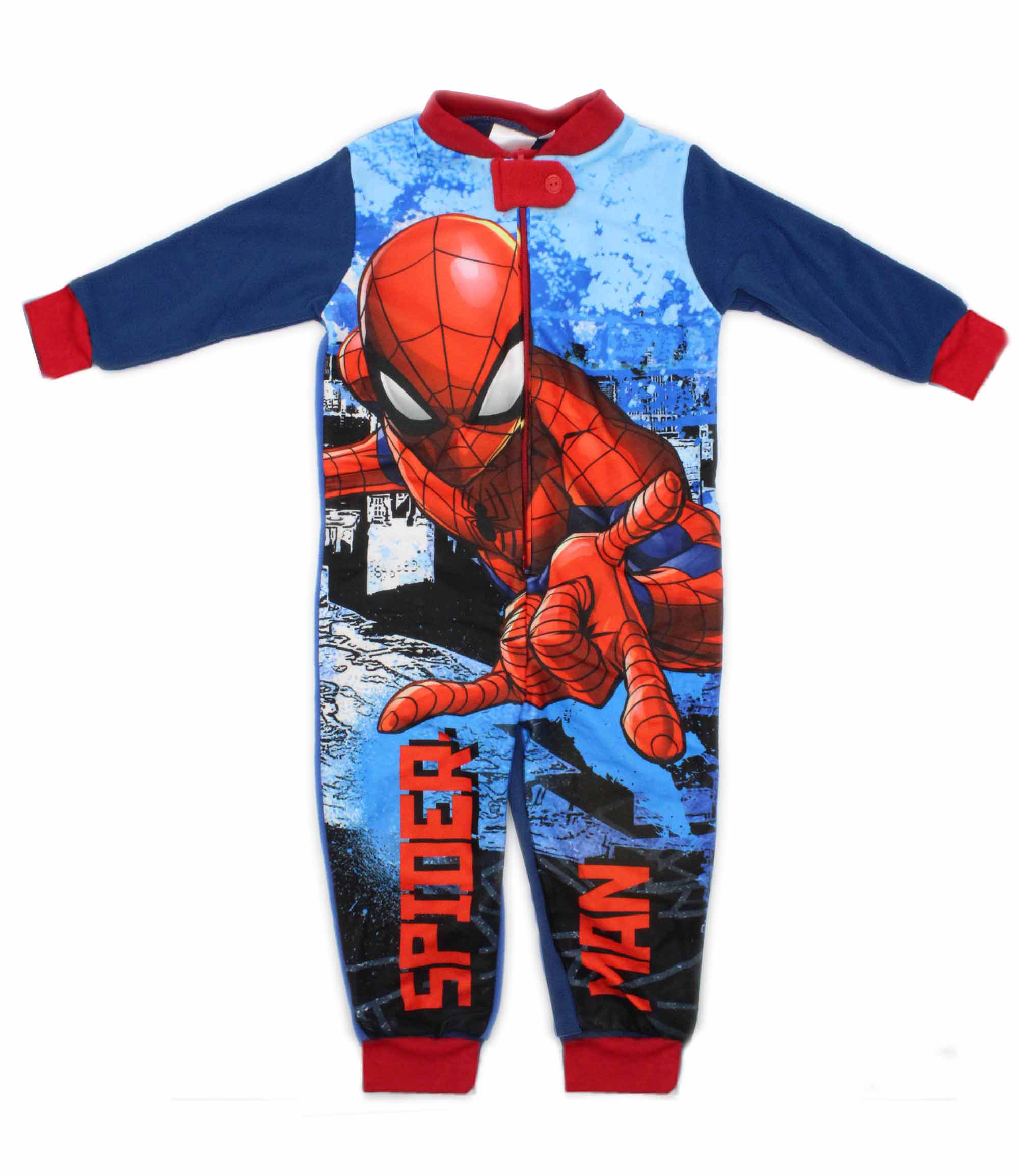 Cleanly Affect Zeal Baieti :: Pijamale :: Pijamale pantaloni lungi :: Spider-Man® Salopeta  pijama bleumarin 121422