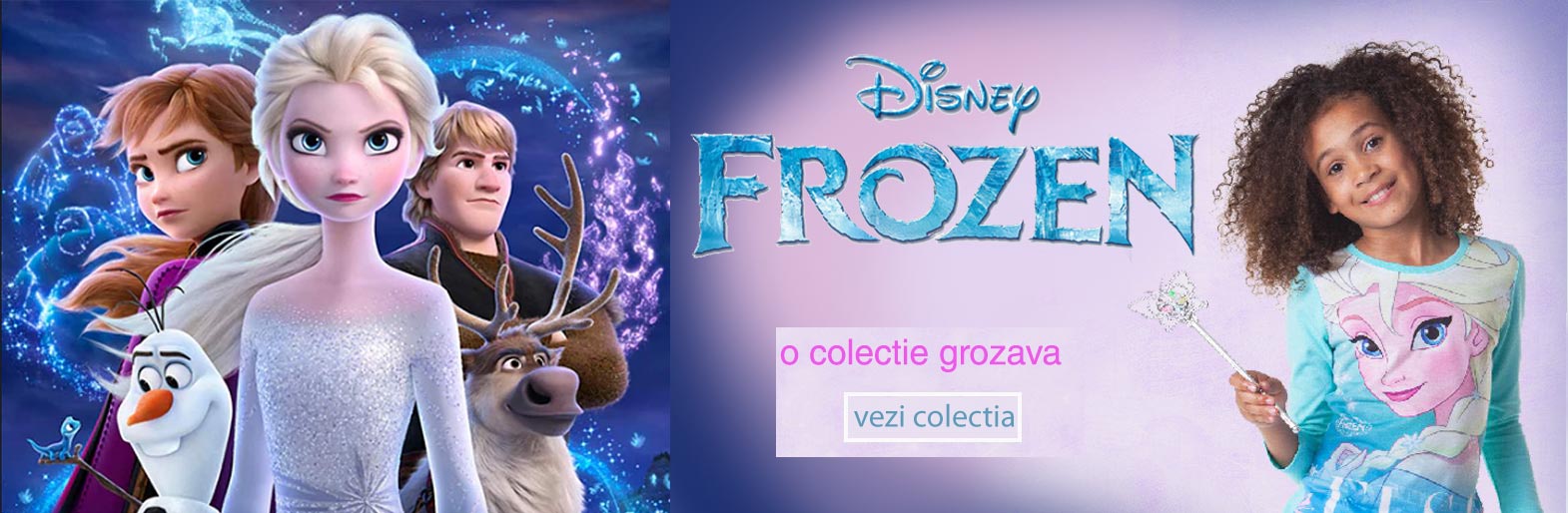 Descopera colectia Frozen pentru fetite la Tiffany Kids