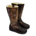 D.D.Step® Cizme piele imblanite  Bronz