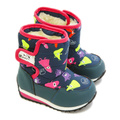 Wojtylko® Cizme eco imblanite Albastru-Fuxia 211596