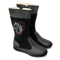 D.D.Step® Cizme piele imblanite  Negru