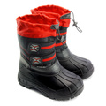 Wojtylko® Cizme eco imblanite Negru-Rosu