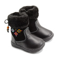 BBS® Cizme piele imblanite Negru 173794