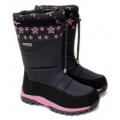 Wojtylko® Cizme eco imblanite negru roz 320188