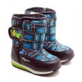 Wojtylko® Cizme eco imblanite Bleumarin Avioane