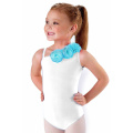 Body gimnastica & dans cu flori Alb 16500