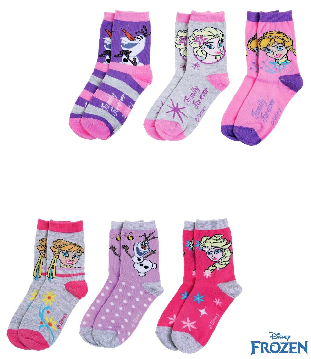 Frozen® Set 3 sosete (23-34) Multicolor
