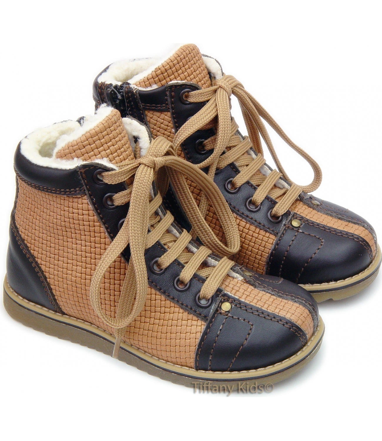 Avus® Ghete piele imblanite Bej