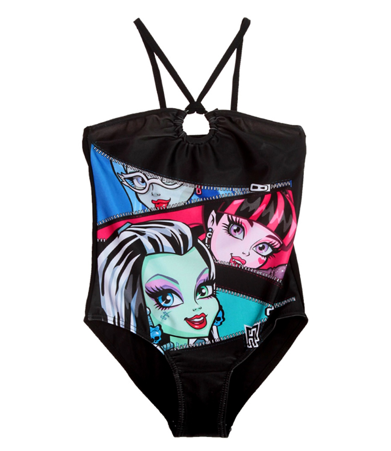 Monster High® Costum de baie intreg Negru