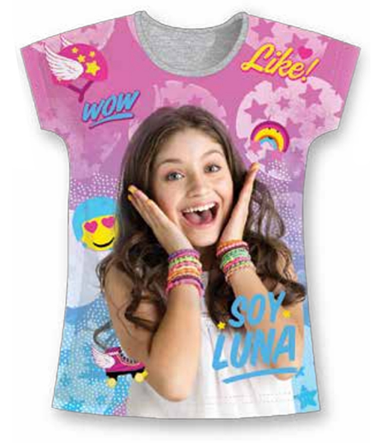 Soy Luna® Tricou Gri Print