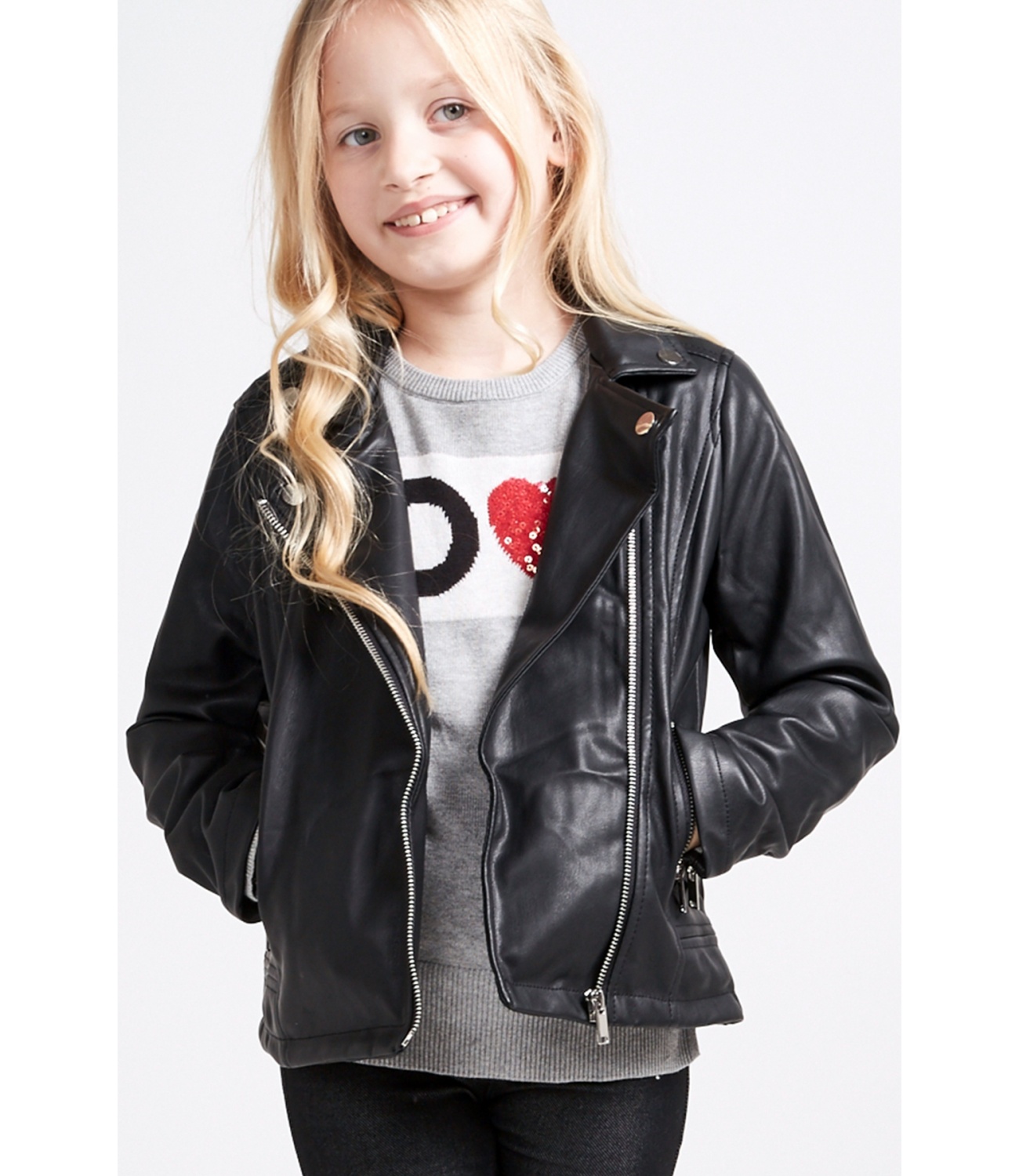 Sugar Squad® Jacheta Piele eco Neagra