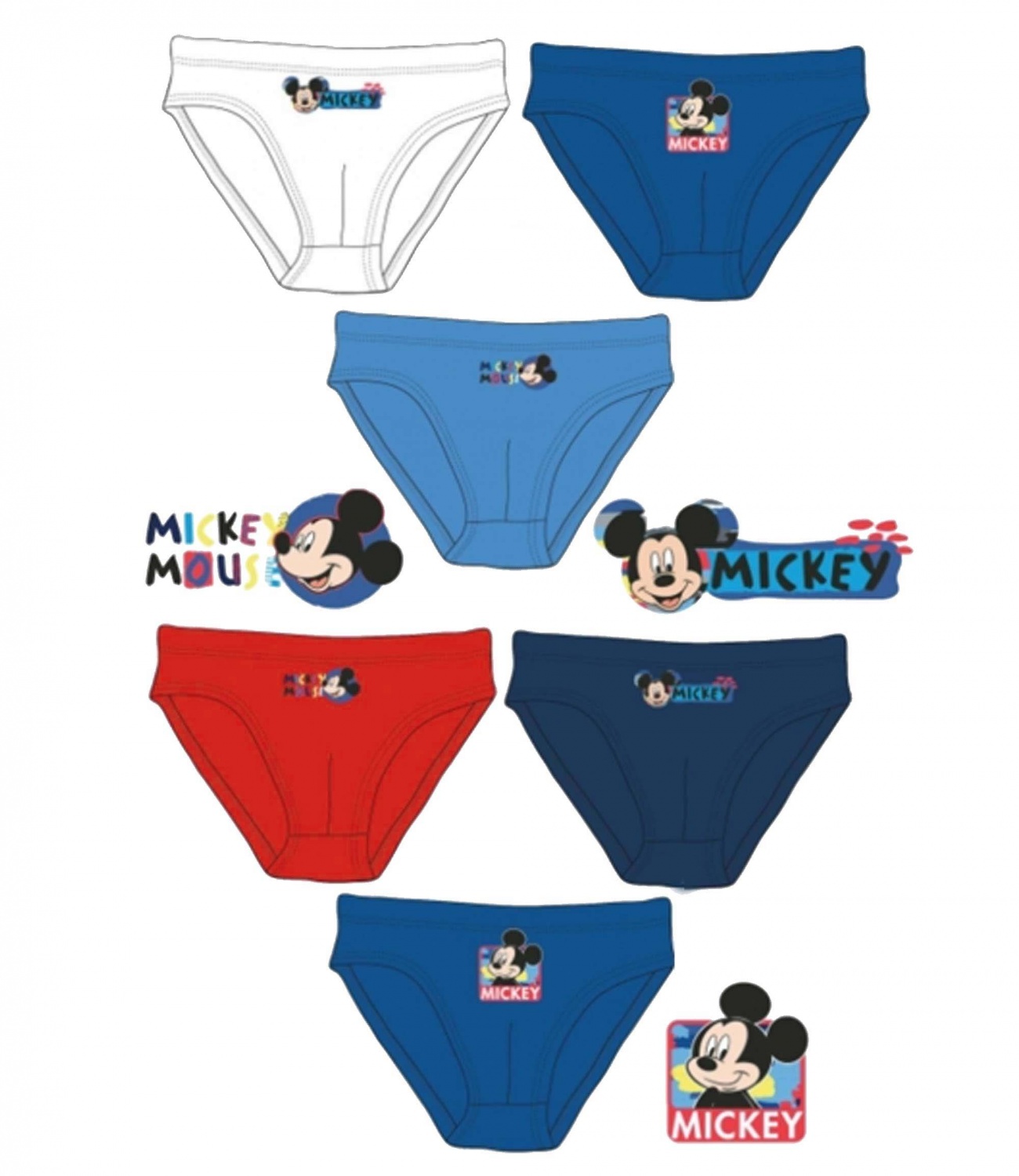 Mickey® Set 3 Chiloti Multicolori 312623