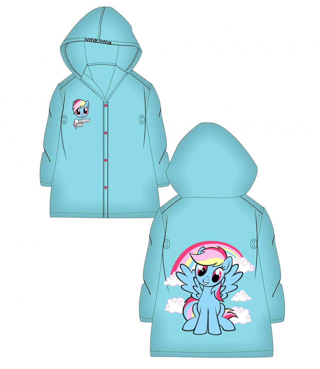 My Little Pony® Pelerina ploaie albastra 203582