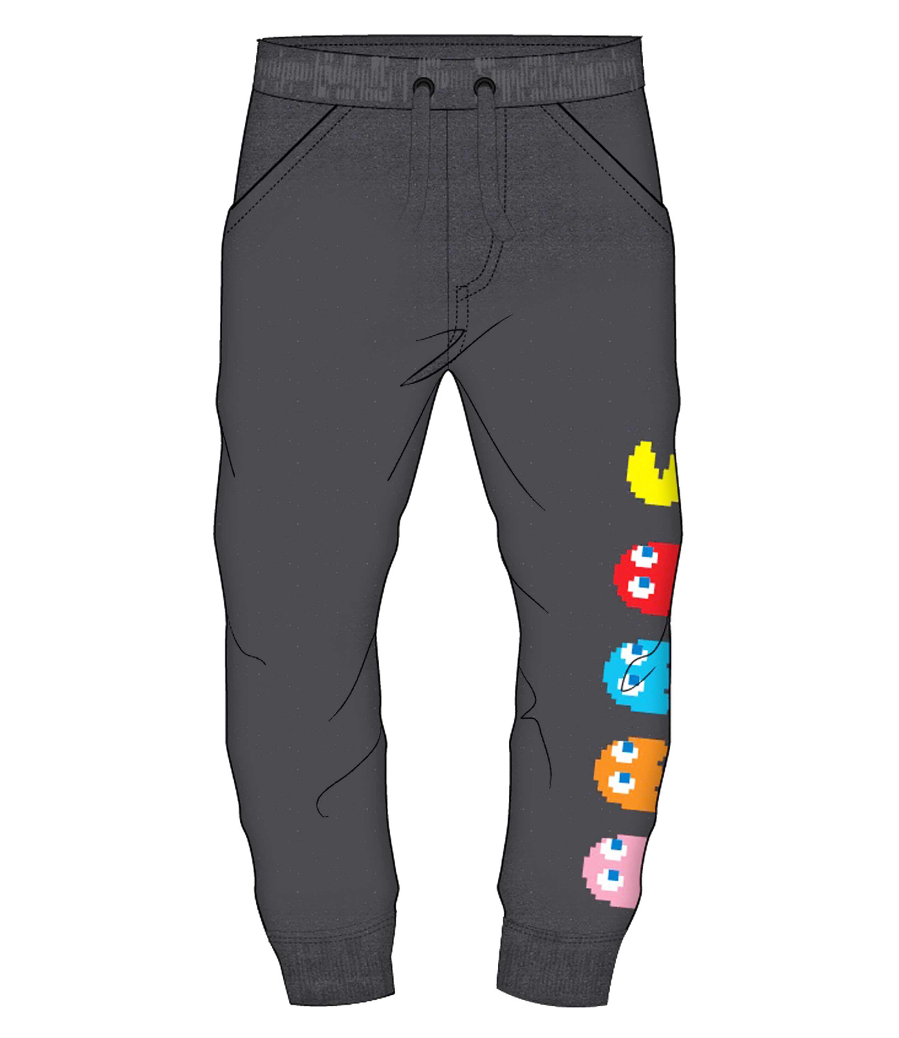 Pac-Man® Pantaloni Trening flausati Gri 550082