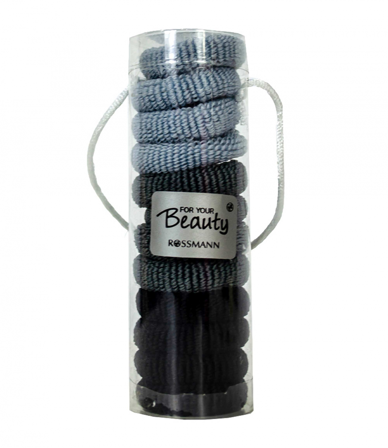 Set 12 elastice par Beauty negru-gri-bleu 103791