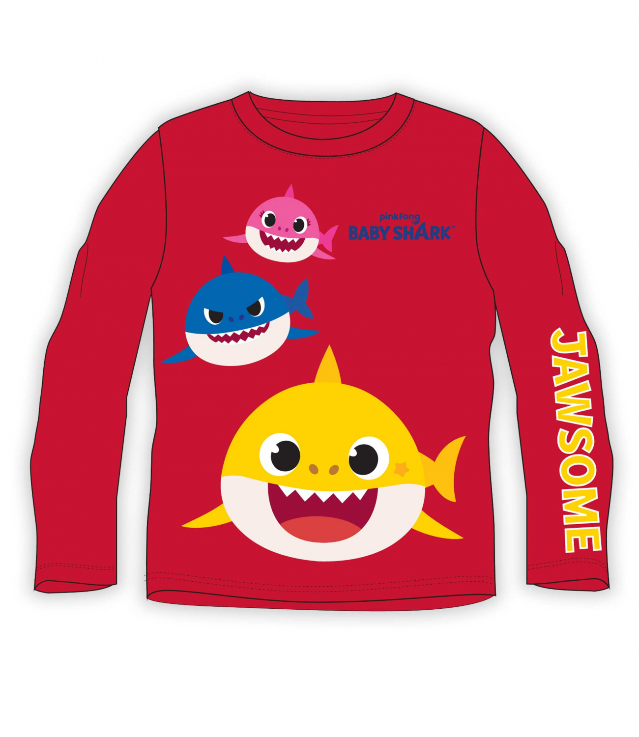 Baby Shark® Bluza rosie 936519