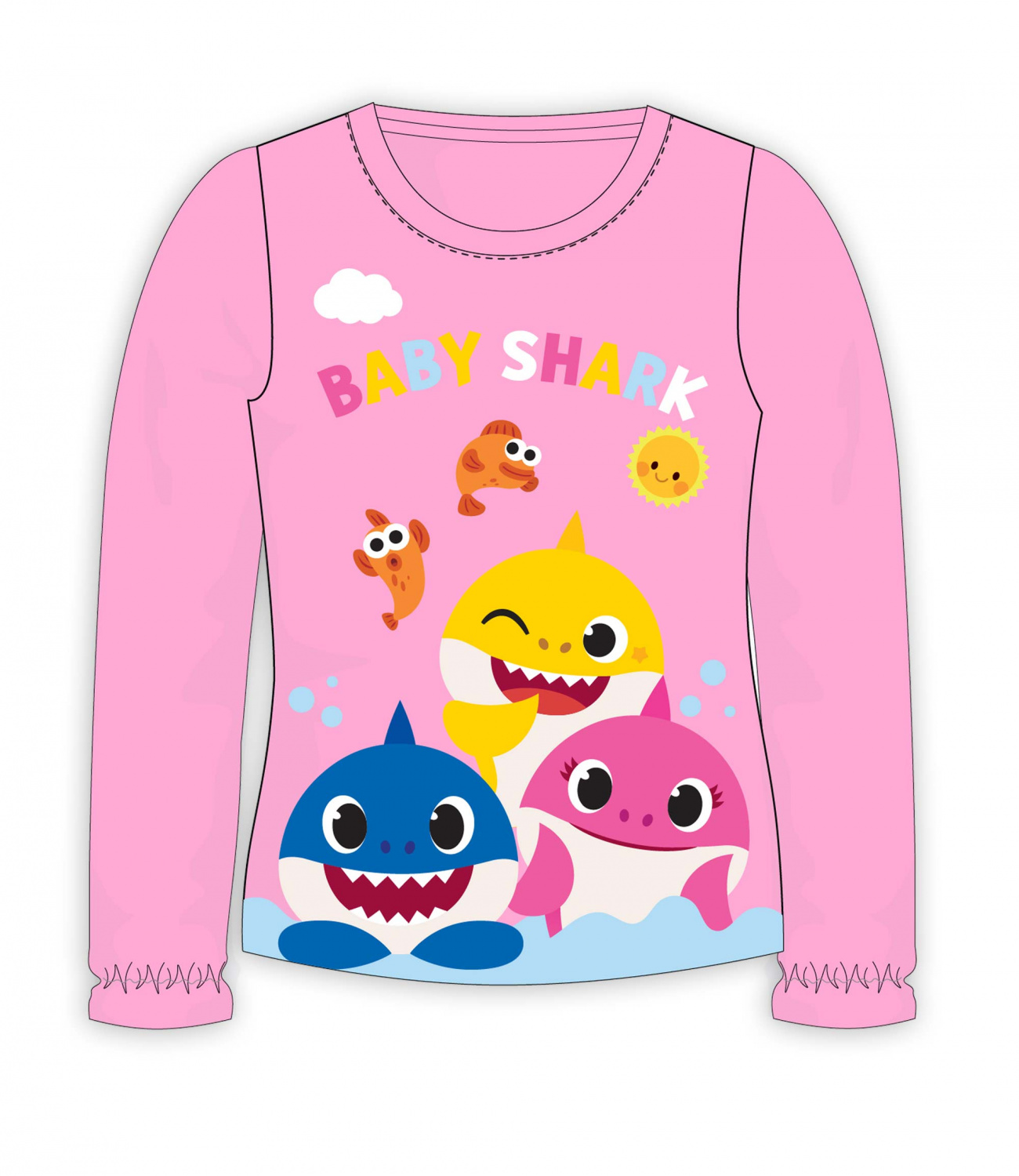 Baby Shark® Bluza roz 935430