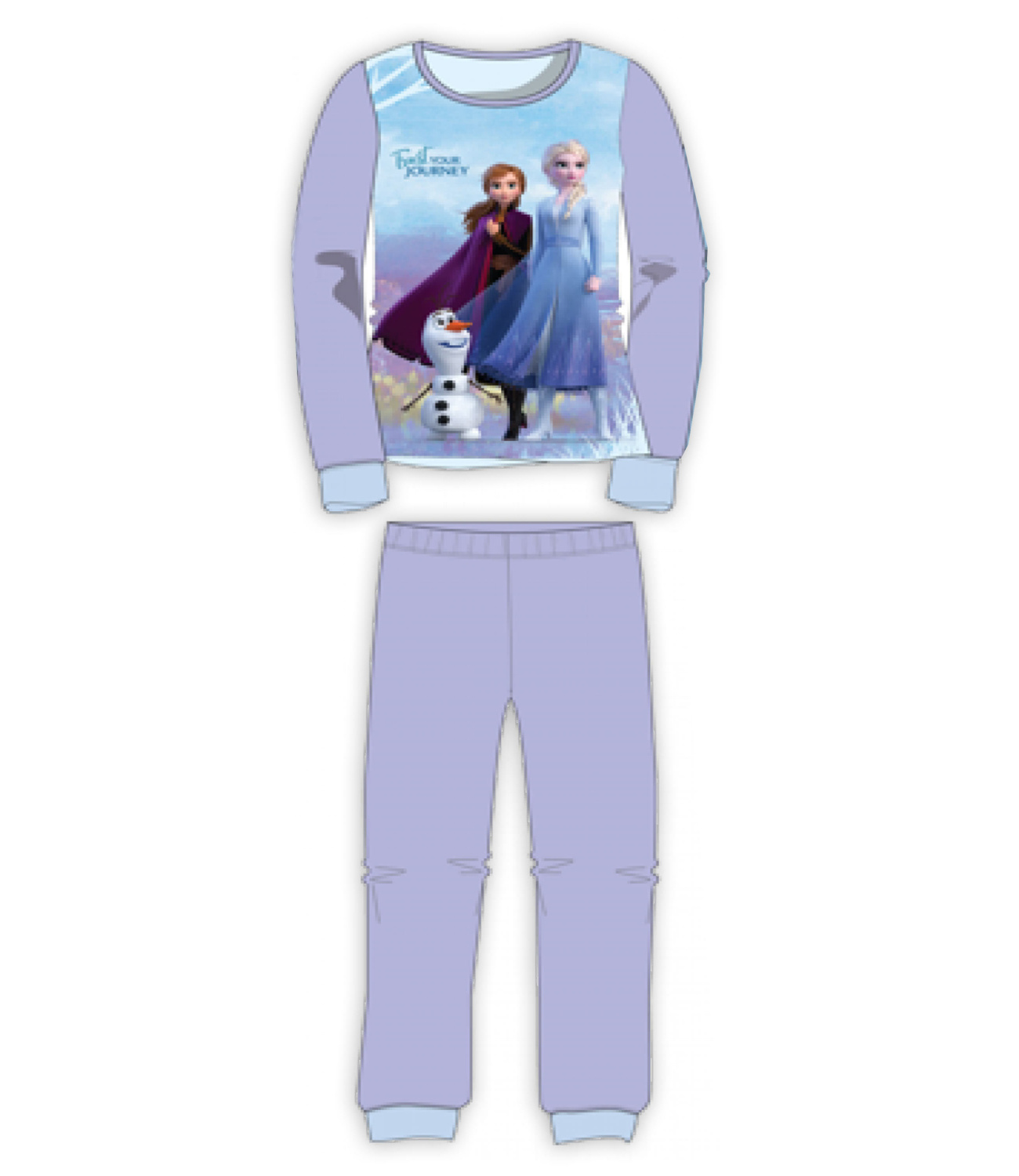 Frozen® Pijama  bumbac lila 659122