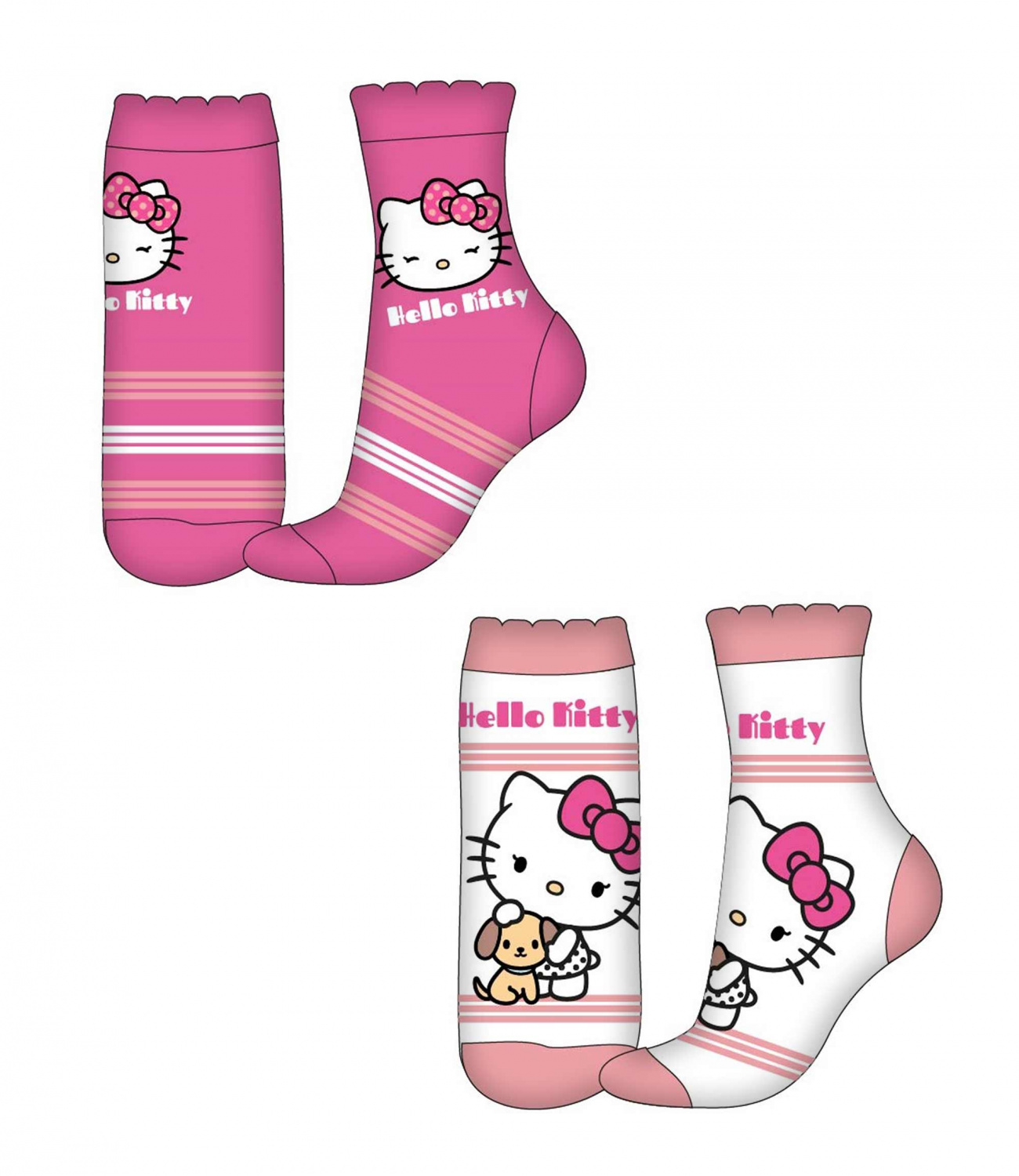 Hello Kitty® Set 2 Sosete normale 158016