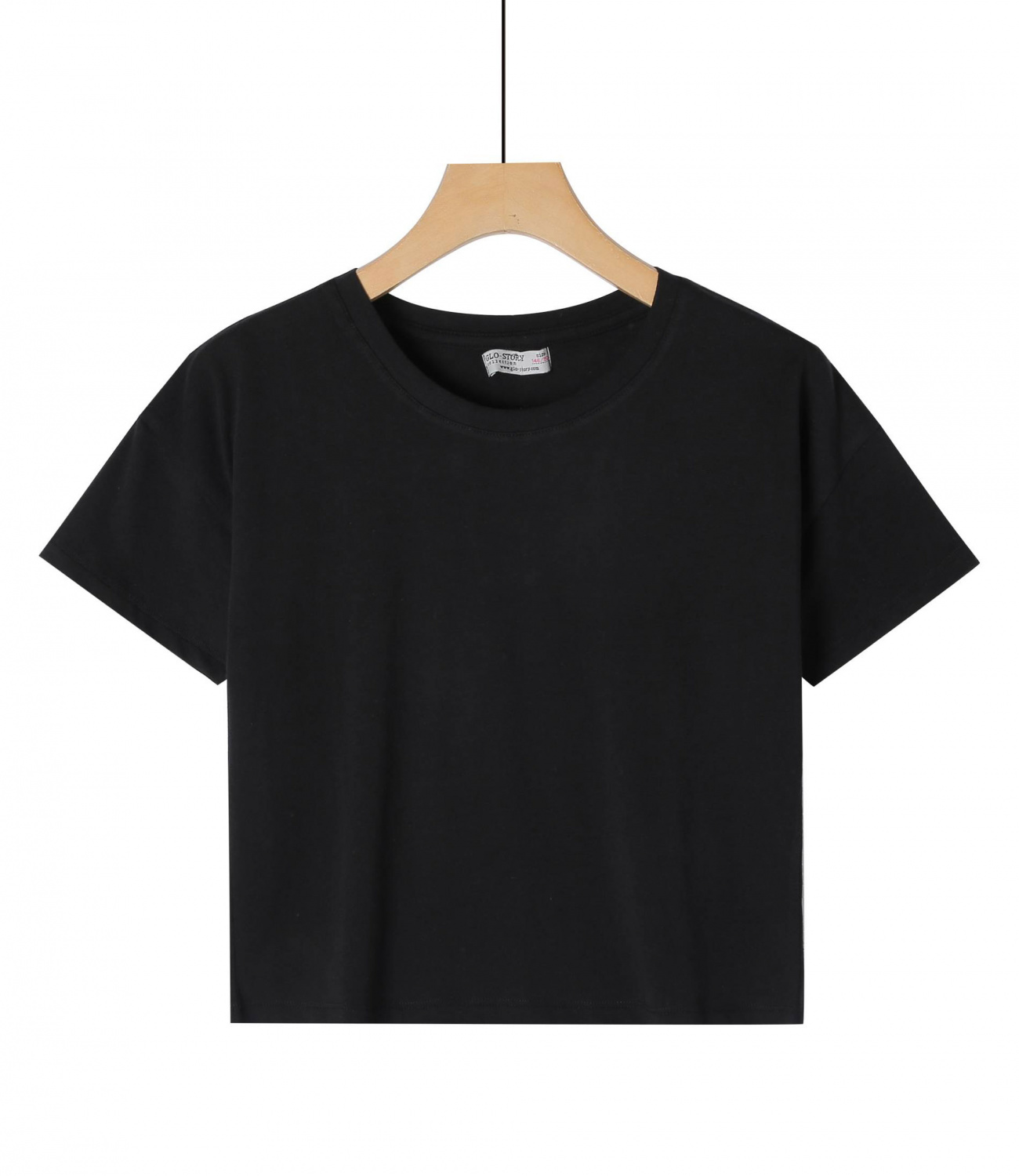 Glo-Story® Tricou negru scurt 602951