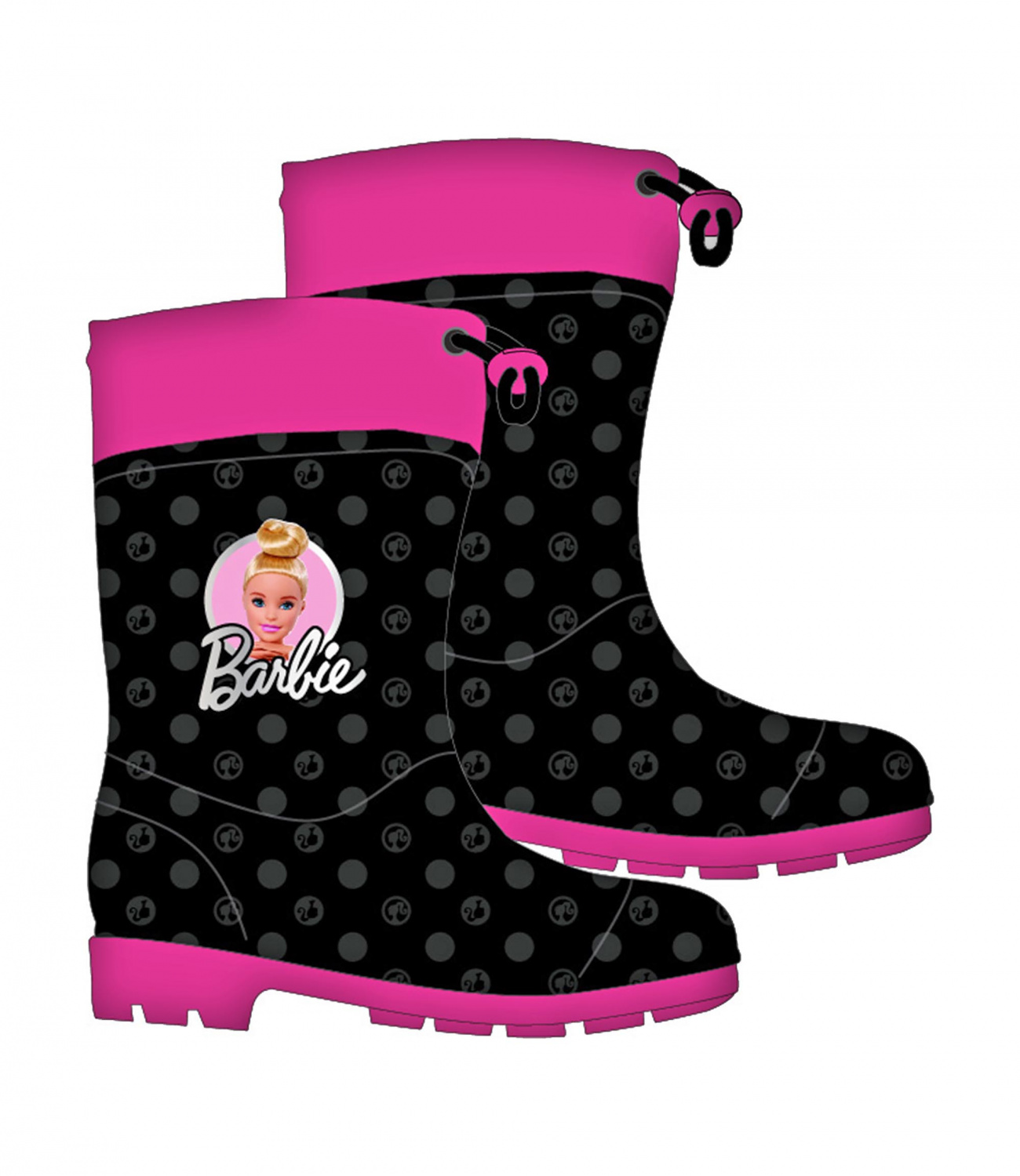 Barbie® Cizme cauciuc negre 103685