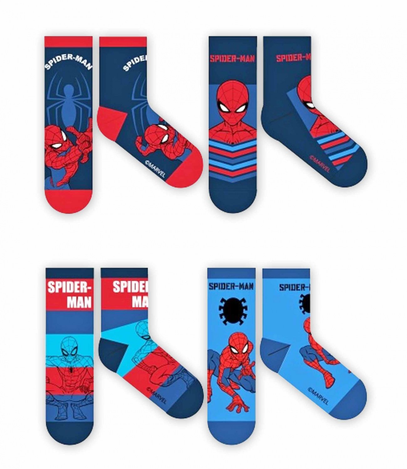 Spider-Man® Set 4 sosete normale 611590