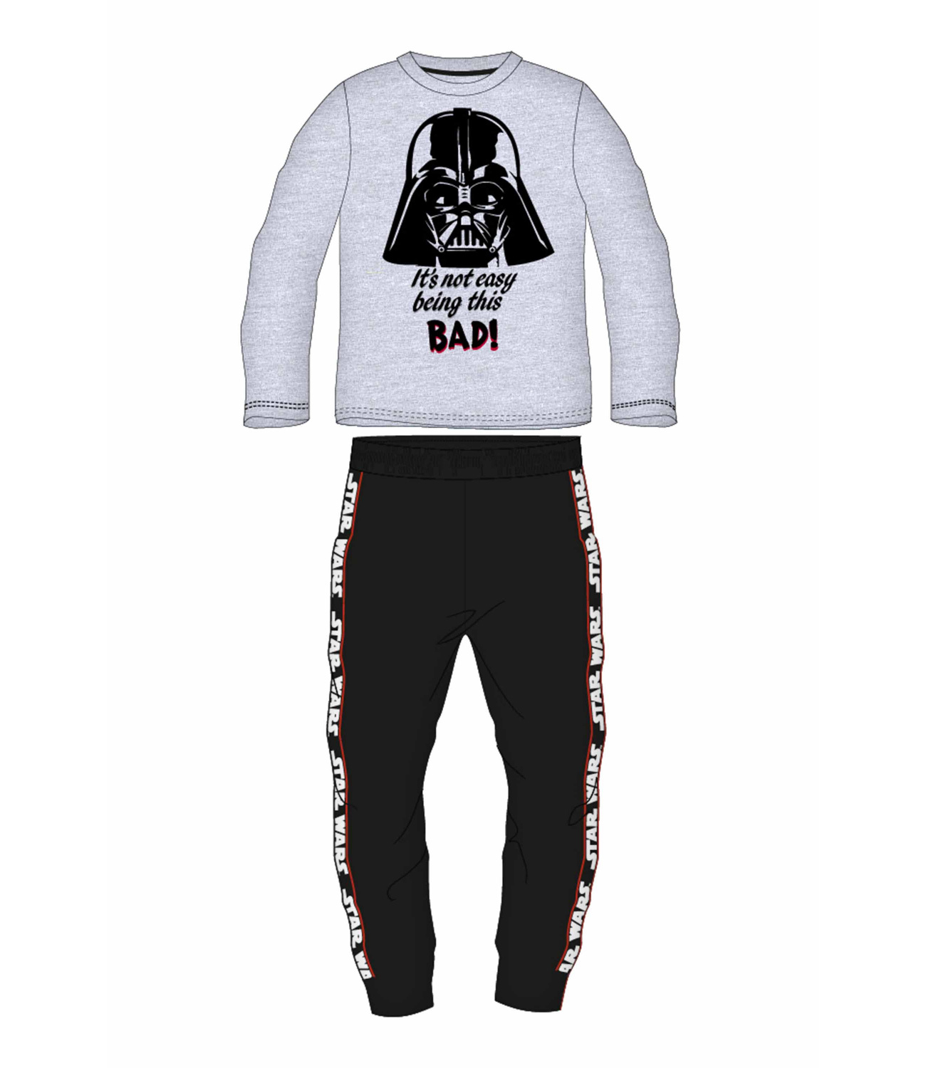 Star-Wars® Pijama Gri-negru 113999