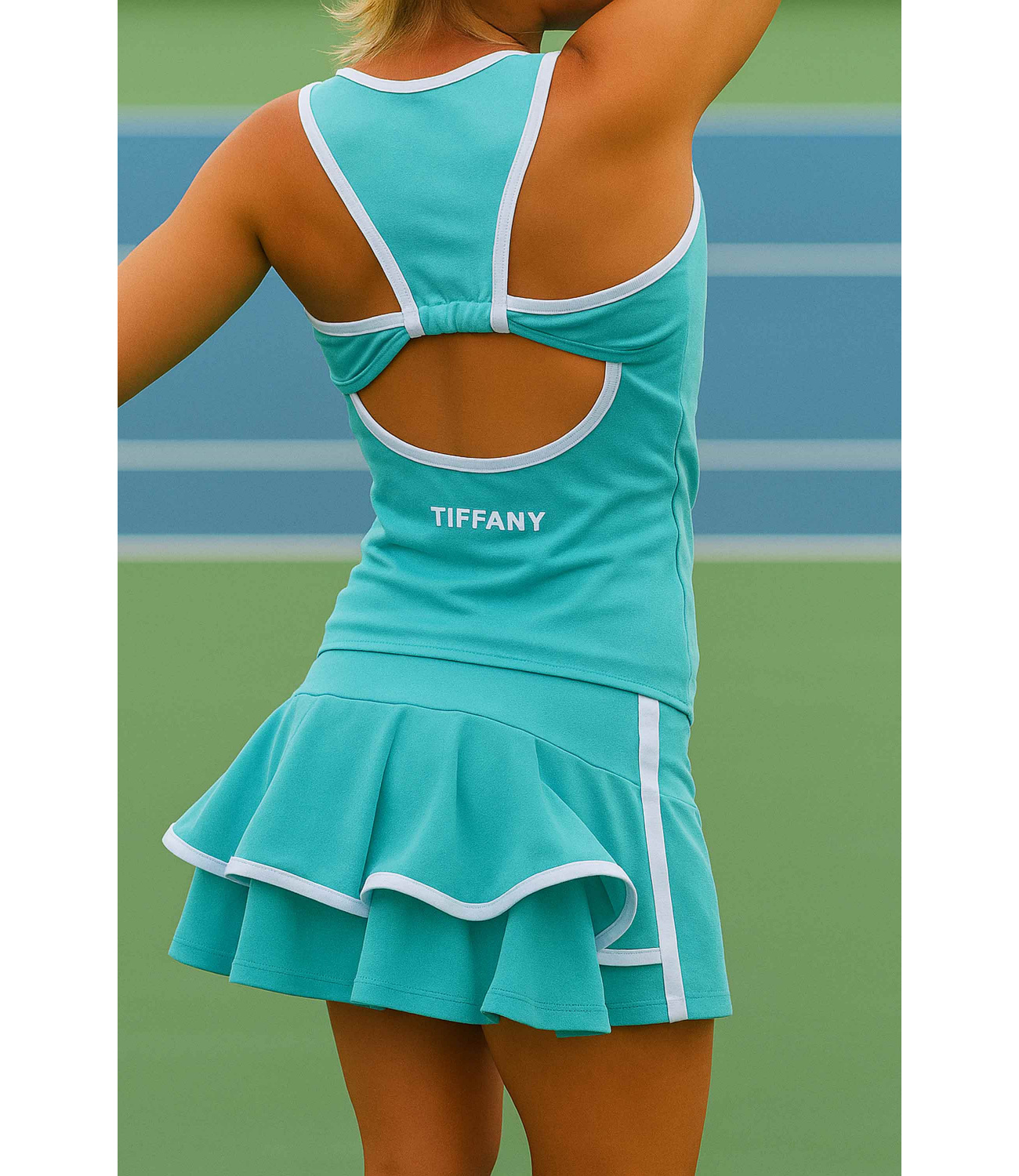 Set Tenis Fusta cu maieu Aqua 55400