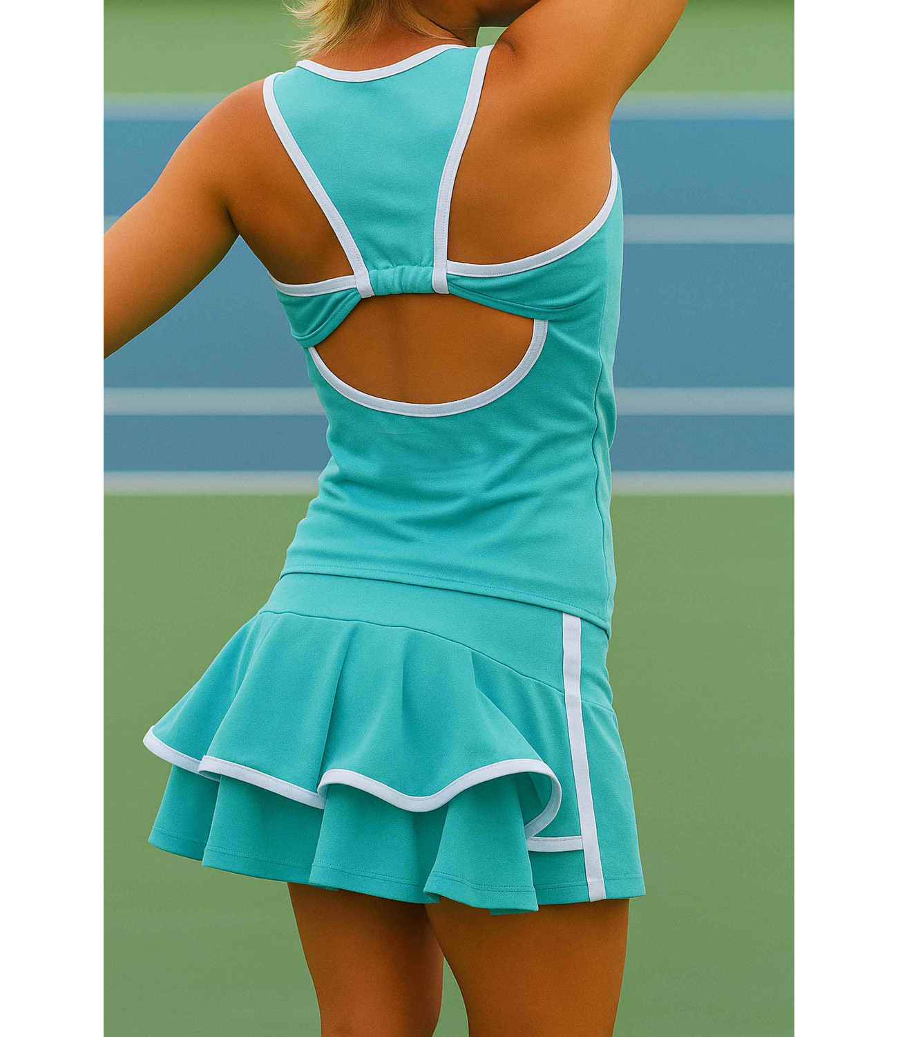 Set Tenis Fusta cu maieu Aqua 55400