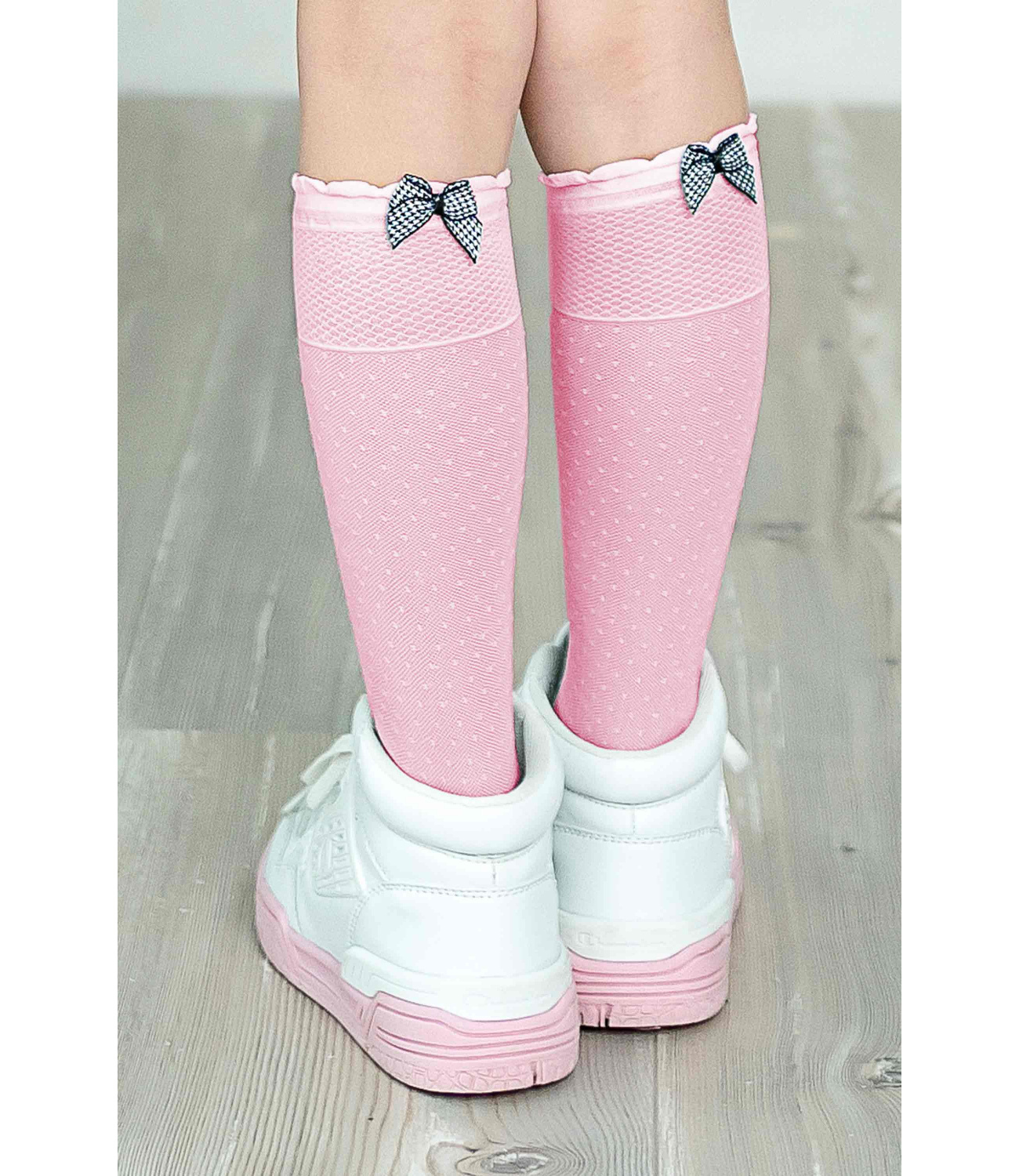 Knittex® Sosete roz cu fundita  Awa 221800
