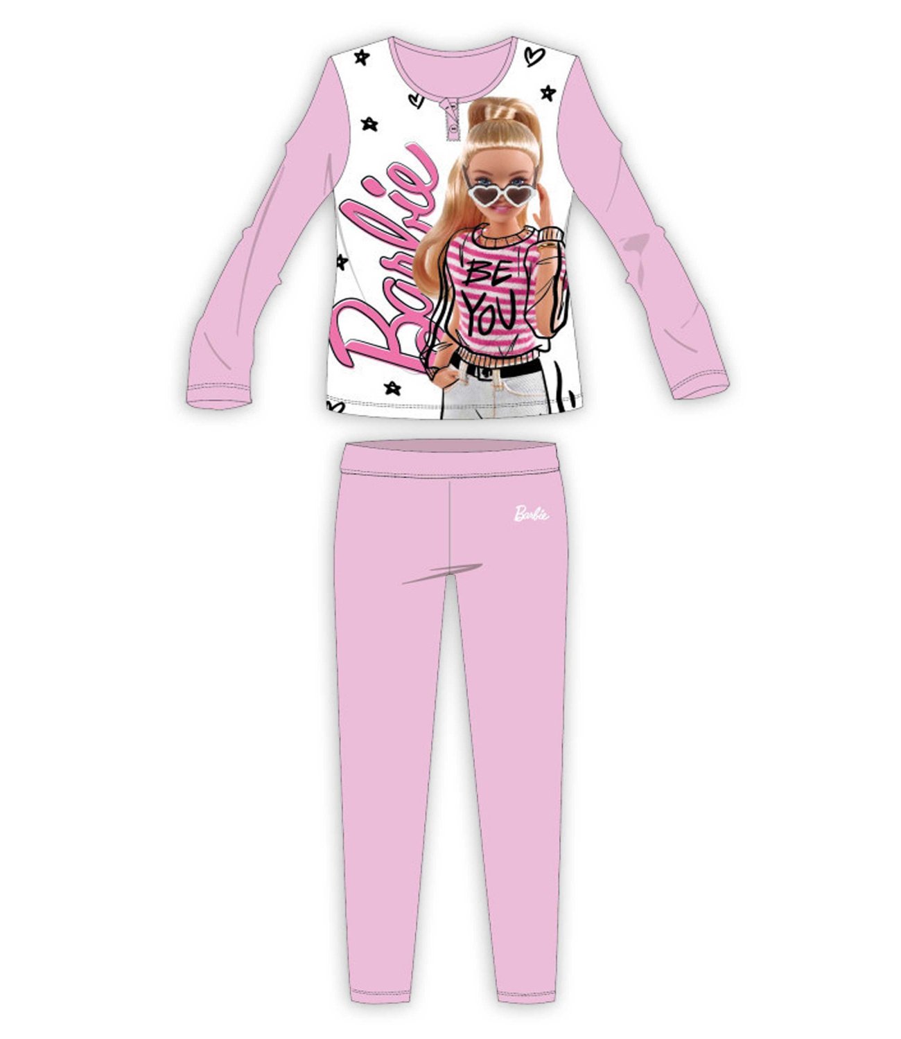 Barbie® Pijama  bumbac roz 611151