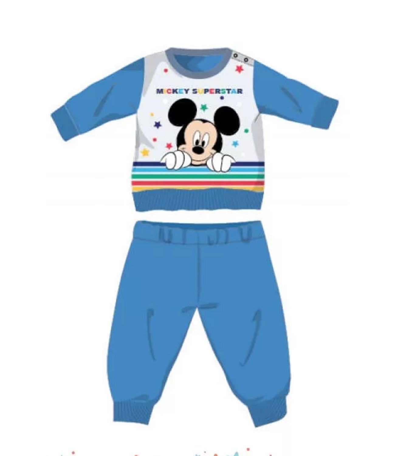 Mickey® Pijama bumbac albastra bebe 611428