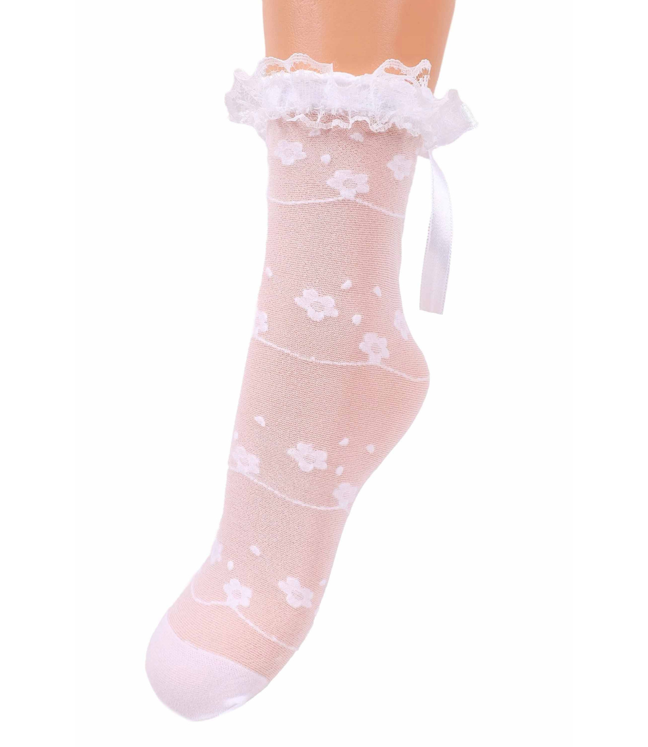 Yo Club® Sosete albe dantela 272276 Yo Club® Sosete albe dantela 272276