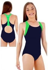 Costum de baie intreg Navy-Lime 16401
