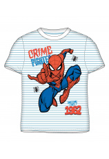 Spider-Man® Tricou alb dungi bleu 894584