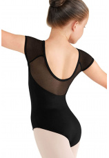 Body gimnastica & dans Negru Spandex dublat 11061