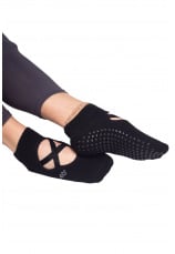 Yo Club® Sosete Yoga ABS Negre  236041