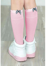 Knittex® Sosete roz cu fundita  Awa 221800