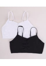Yo Club®Set 2  Bustiere alb+negru  272021