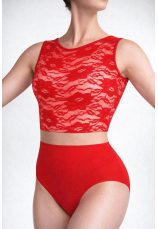Body gimnastica & dans Rosu Dantelat 1123